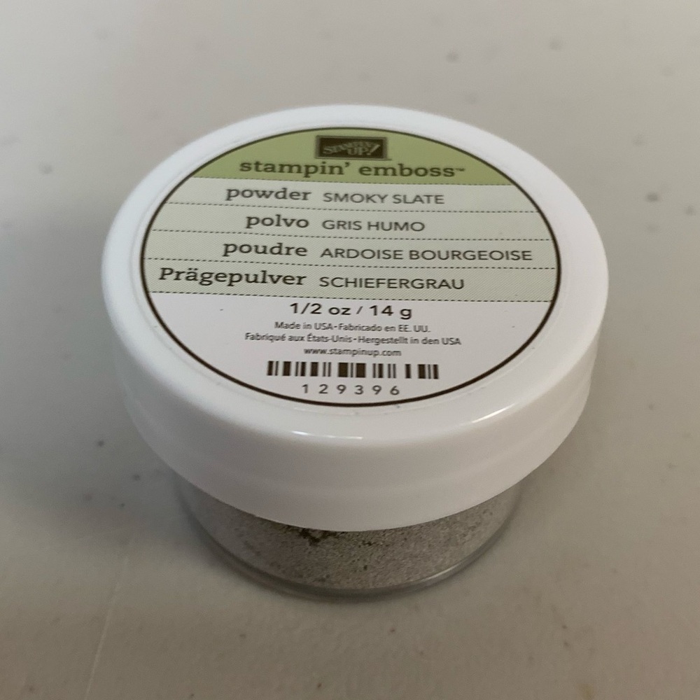 Stampin Up Embossing Powder Smoky Slate Textured Raise Craft Scrapbook Accessory